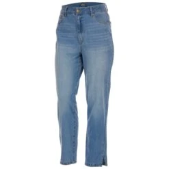 D. JEANS Women's Stretch Flex Waistband Slim Mom Ankle Jeans