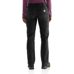 CARHARTT Women's 102323 Rugged Flex Loose Fit Canvas Double-Front Work Pant 9 CARHARTT Women's 102323 Rugged Flex Loose Fit Canvas Double-Front Work Pant -Nicestyle Shop 2089810 001 alt3