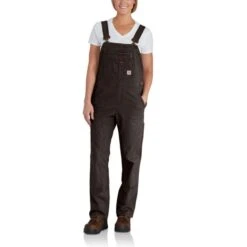 CARHARTT Women's 102438 Rugged Flex Loose Fit Canvas Bib Overall -Nicestyle Shop 2089812 270 alt2