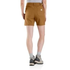 CARHARTT Women's 105730 Rugged Flex Relaxed Fit Canvas Work Short -Nicestyle Shop 2089964 246 alt3